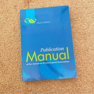 APA Publication Manual Sixth Edition